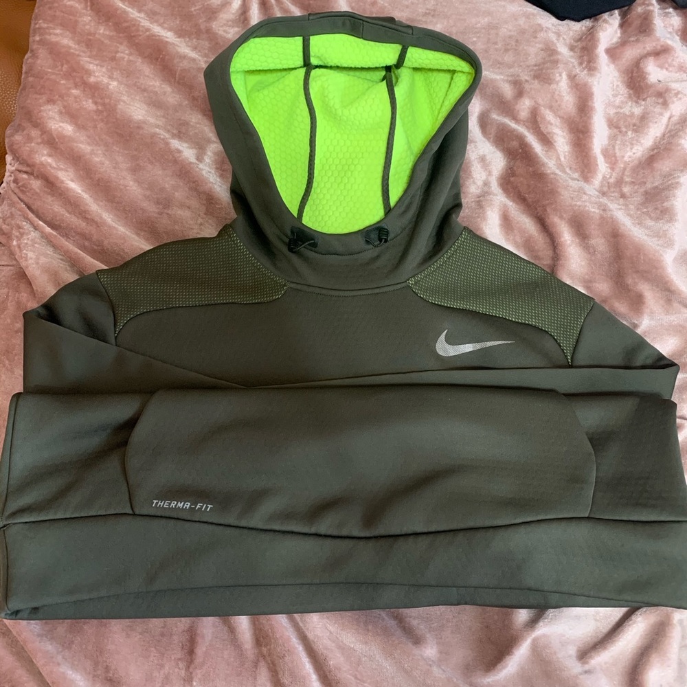 Green Nike hoodie
